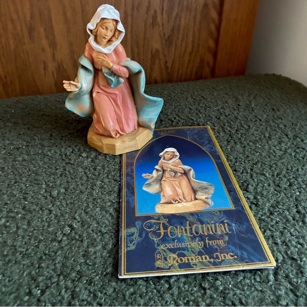 Fontanini Heirloom Mother Mary‎ Nativity Figure Figurine 5" Italy 1992 VTG - Picture 2 of 5